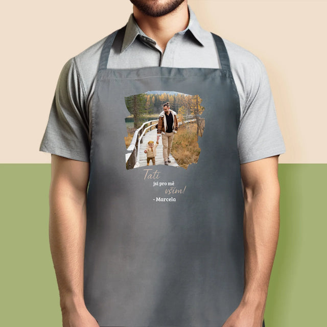 Fotka A Textem: Blahopřání Pro Tátu - Zástěra