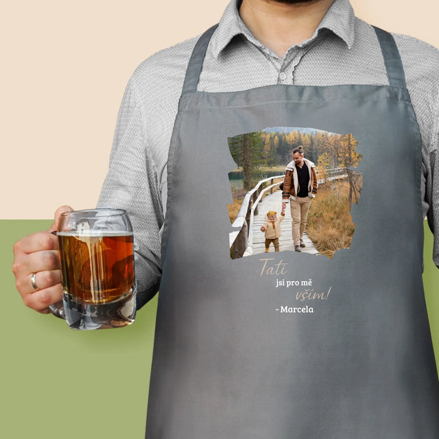 Fotka A Textem: Blahopřání Pro Tátu - Zástěra