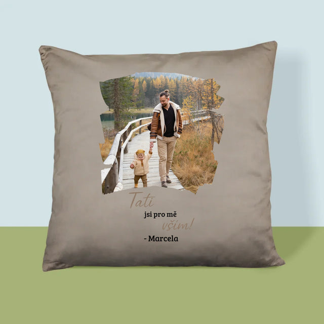 Fotka A Textem: Blahopřání Pro Tátu - Polštář