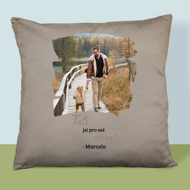 Fotka A Textem: Blahopřání Pro Tátu - Polštář