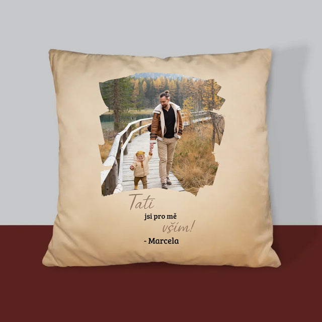Fotka A Textem: Blahopřání Pro Tátu - Polštář