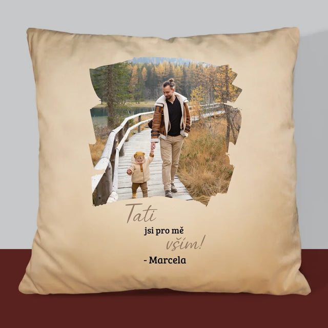 Fotka A Textem: Blahopřání Pro Tátu - Polštář