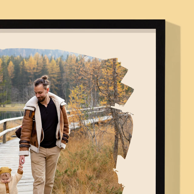 Fotka A Textem: Blahopřání Pro Tátu - Tisk V Rámečku