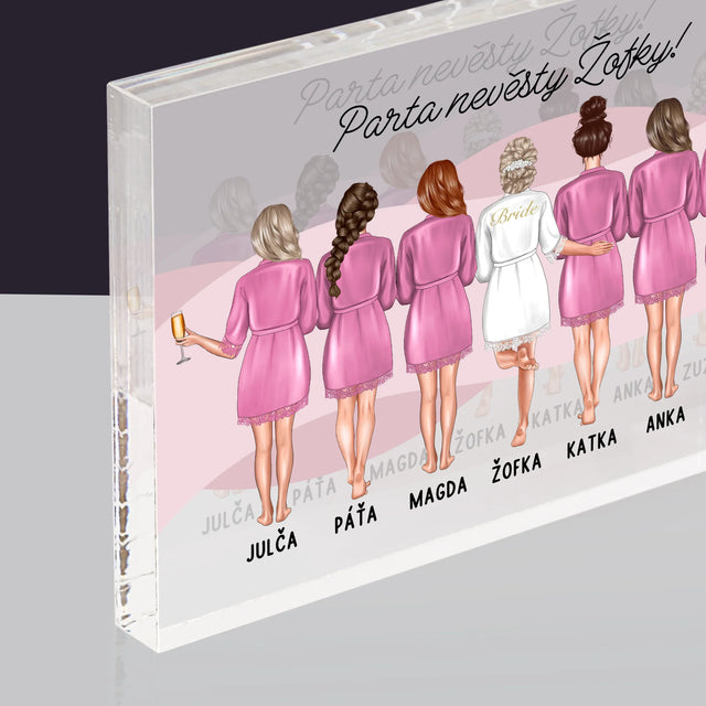 Designér Postav: Parta Nevěsty - Akrylový Blok
