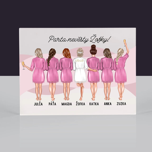 Designér Postav: Parta Nevěsty - Akrylový Blok