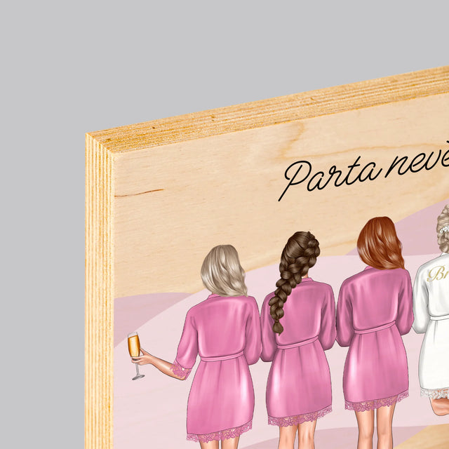 Designér Postav: Parta Nevěsty - Tisk Na Dřevo