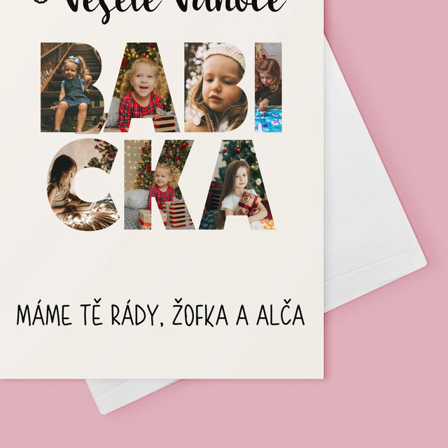 Slovo Z Fotek: Veselé Vánoce Babičko - Přání