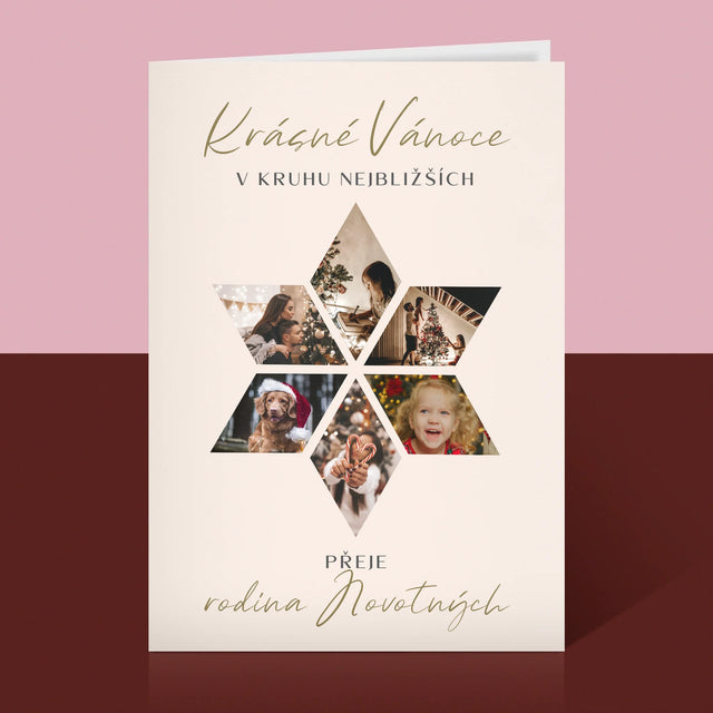 Fotokoláž: Krásné Vánoce Dárek - Přání