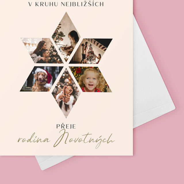 Fotokoláž: Krásné Vánoce Dárek - Přání