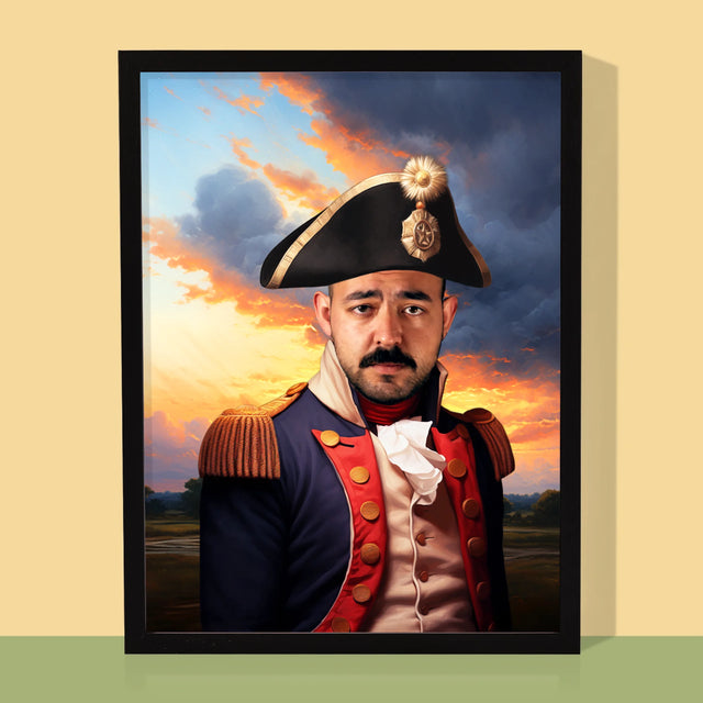 Královský Portrét: Generál - Tisk V Rámečku