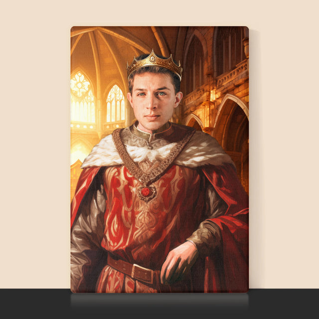 Královský Portrét: Král - Tisk V Rámečku