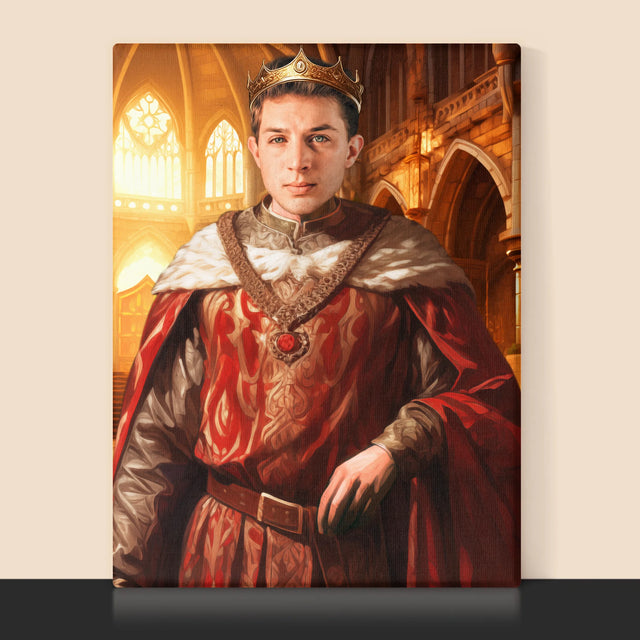 Královský Portrét: Král - Tisk V Rámečku