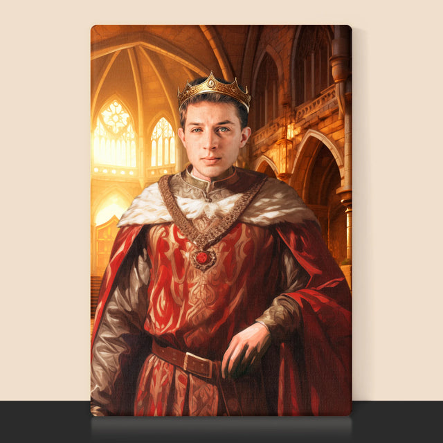 Královský Portrét: Král - Tisk V Rámečku