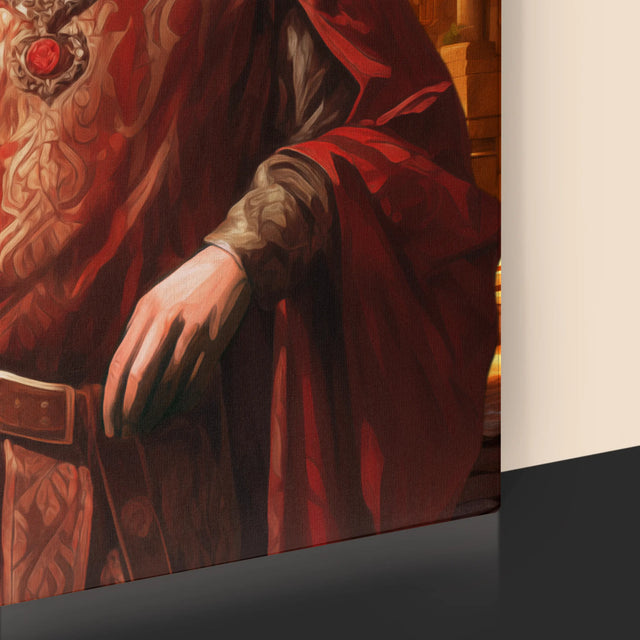 Královský Portrét: Král - Tisk V Rámečku