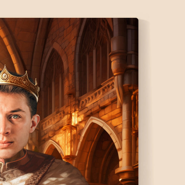 Královský Portrét: Král - Tisk V Rámečku