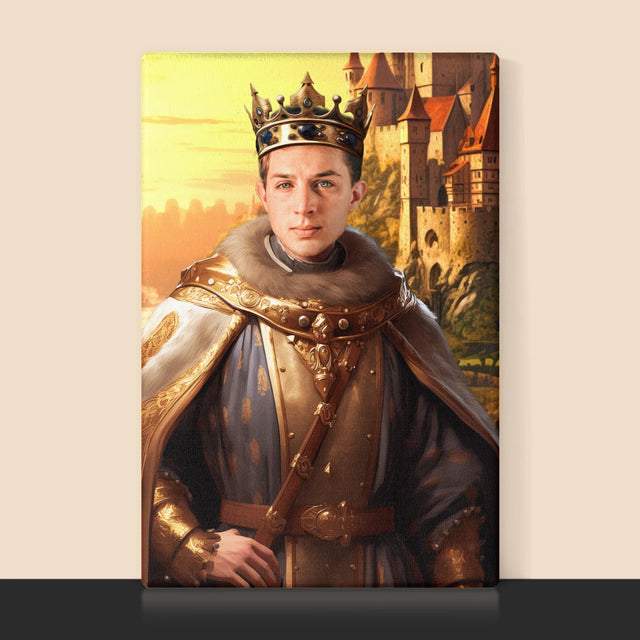 Královský Portrét: Král V Zahradách: Královský Portrét - Tisk V Rámečku