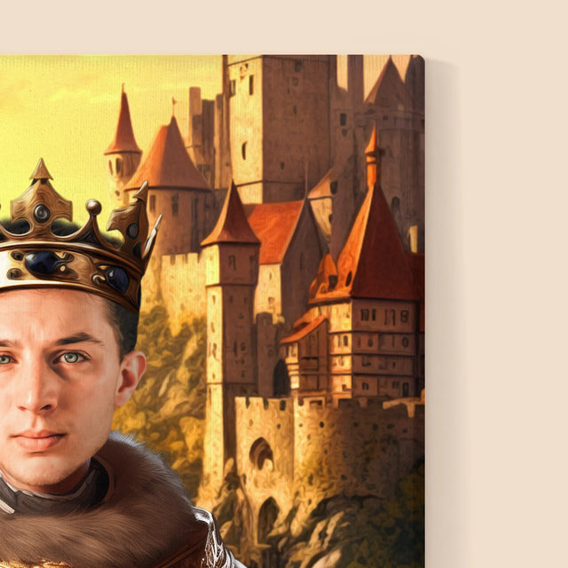 Královský Portrét: Král V Zahradách: Královský Portrét - Tisk V Rámečku