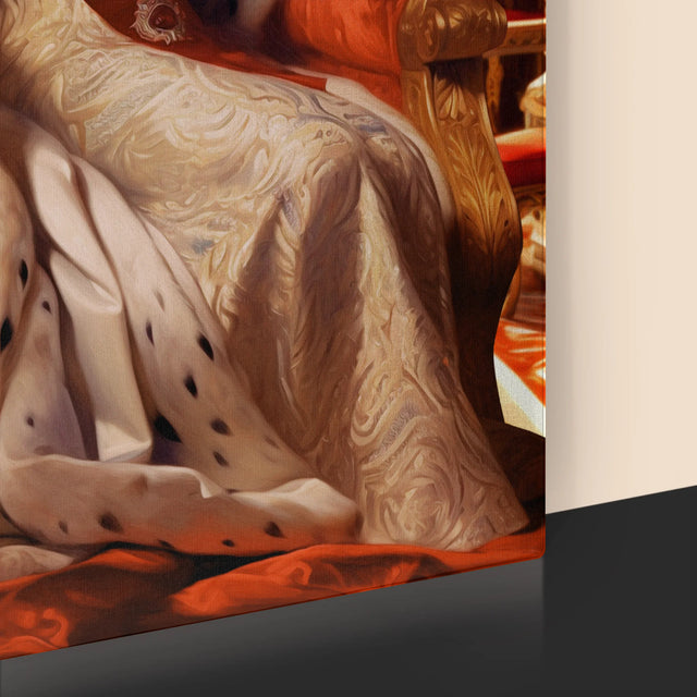 Královský Portrét: Korunovace Královny: Královský Portrét - Tisk V Rámečku