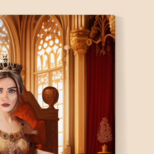 Královský Portrét: Korunovace Královny: Královský Portrét - Tisk V Rámečku