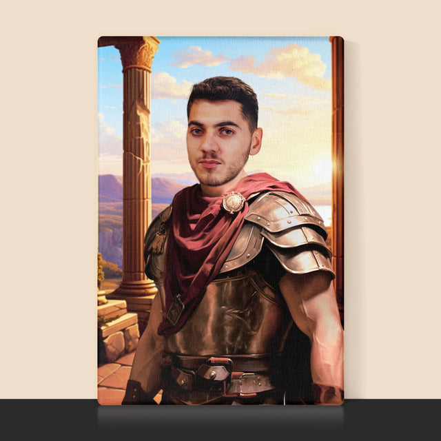 Královský Portrét: Bojovník: Královský Portrét - Tisk V Rámečku