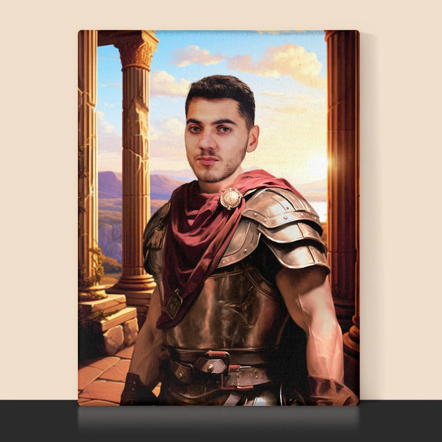 Královský Portrét: Bojovník: Královský Portrét - Tisk V Rámečku