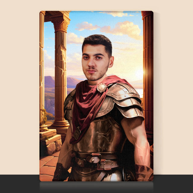 Královský Portrét: Bojovník: Královský Portrét - Tisk V Rámečku