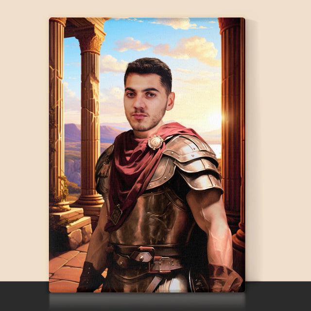 Královský Portrét: Bojovník: Královský Portrét - Tisk V Rámečku