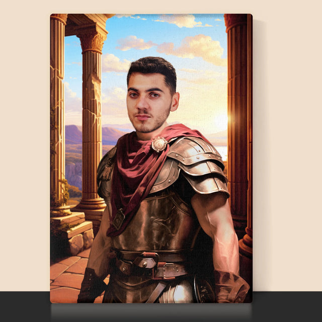 Královský Portrét: Bojovník: Královský Portrét - Tisk V Rámečku