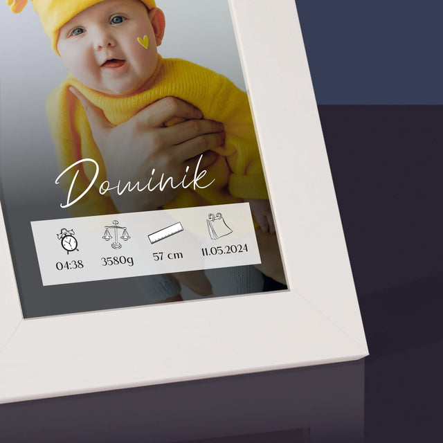 Údaje O Narození Ditěte: Údaje O Narození Rámeček - Fotorámeček