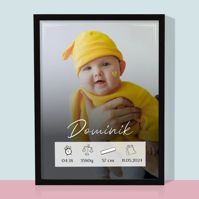 Údaje O Narození Ditěte: Údaje O Narození Rámeček - Tisk V Rámečku