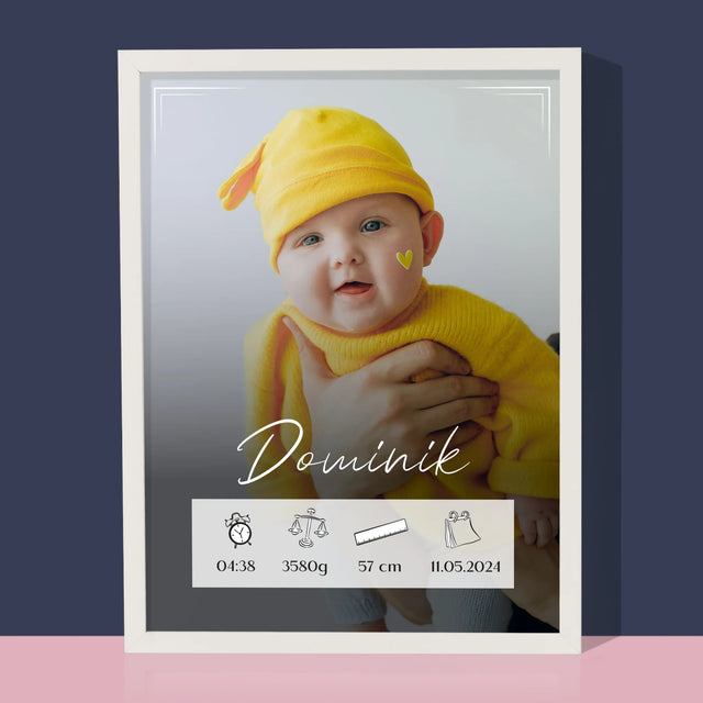 Údaje O Narození Ditěte: Údaje O Narození Rámeček - Tisk V Rámečku