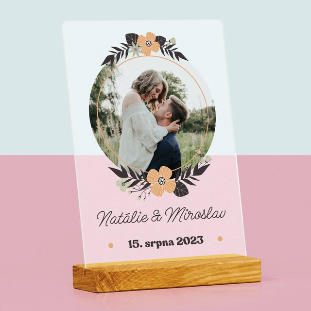 Fotka A Textem: Zamilovaní - Tisk Na Akrylovém Skle