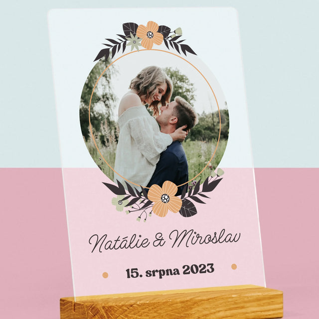 Fotka A Textem: Zamilovaní - Tisk Na Akrylovém Skle