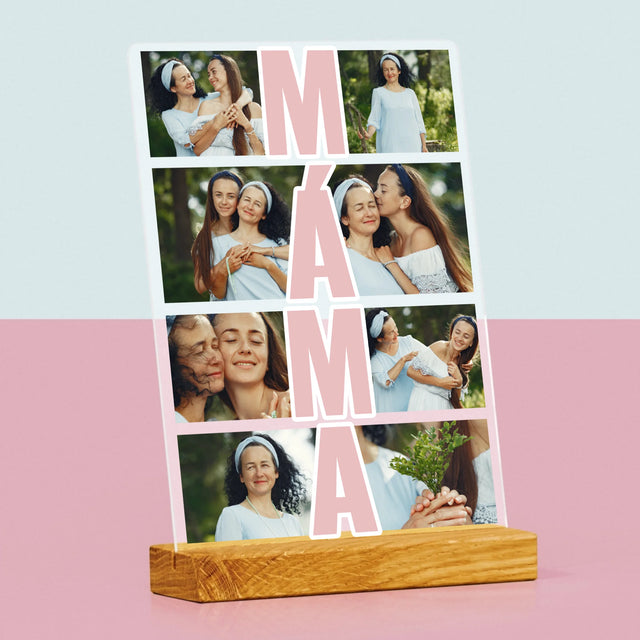 Fotokoláž: Máma Fotokoláž - Tisk Na Akrylovém Skle