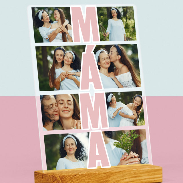 Fotokoláž: Máma Fotokoláž - Tisk Na Akrylovém Skle