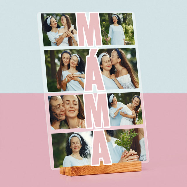 Fotokoláž: Máma Fotokoláž - Tisk Na Akrylovém Skle