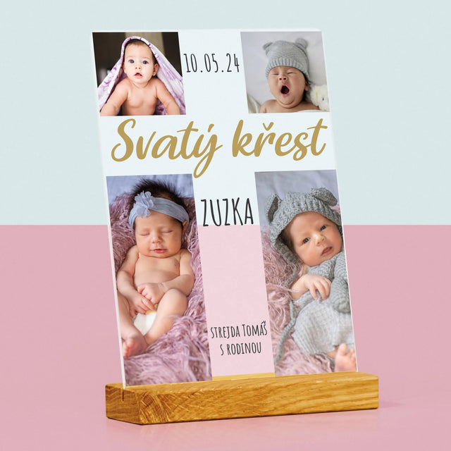 Fotokoláž: Svatý Křest Kříž - Tisk Na Akrylovém Skle