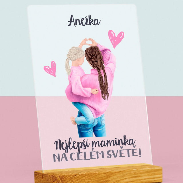 Designér Postav: Nejlepší Maminka Na Světě - Tisk Na Akrylovém Skle