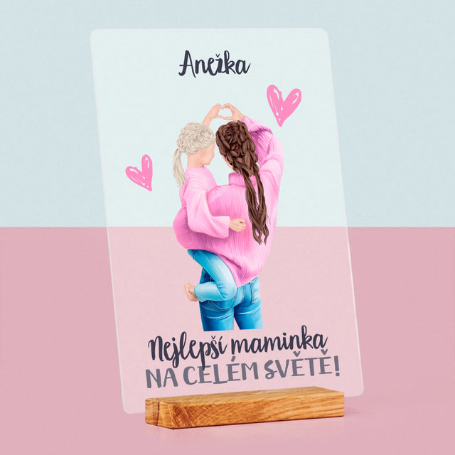 Designér Postav: Nejlepší Maminka Na Světě - Tisk Na Akrylovém Skle