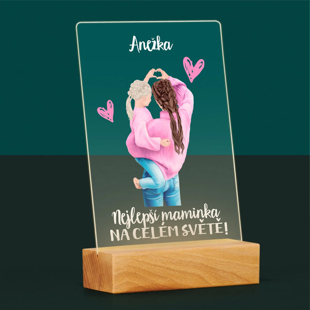 Designér Postav: Nejlepší Maminka Na Světě - Tisk Na Akrylovém Skle
