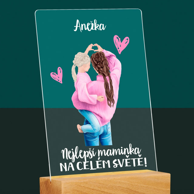 Designér Postav: Nejlepší Maminka Na Světě - Tisk Na Akrylovém Skle