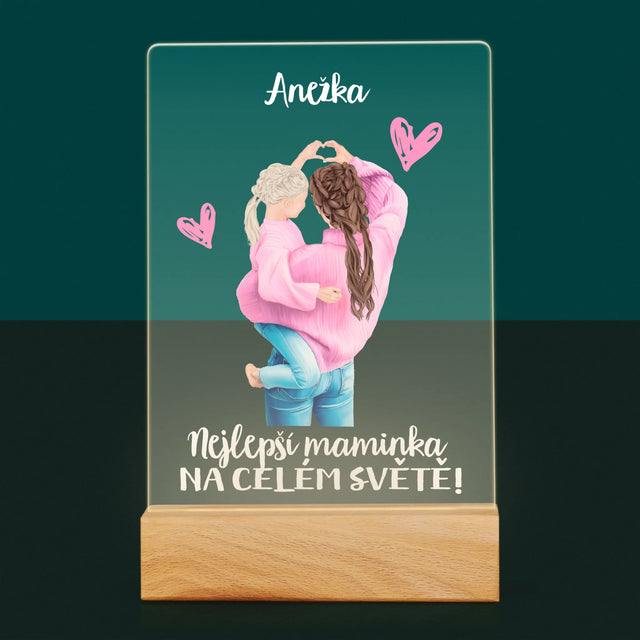 Designér Postav: Nejlepší Maminka Na Světě - Tisk Na Akrylovém Skle