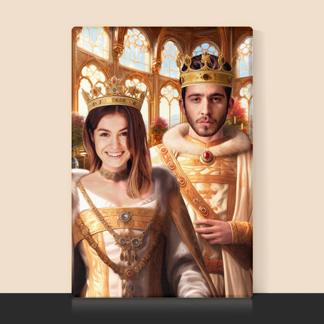 Královský Portrét: Královská Svatba: Královský Portrét - Tisk V Rámečku