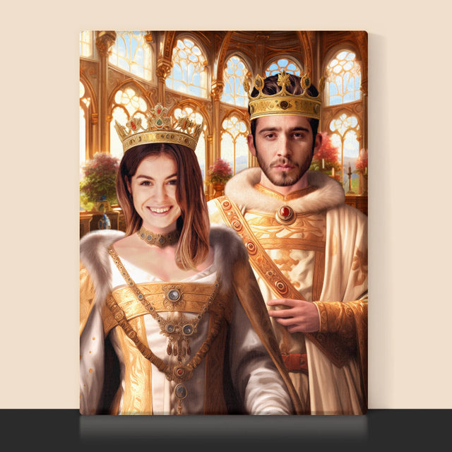 Královský Portrét: Královská Svatba: Královský Portrét - Tisk V Rámečku