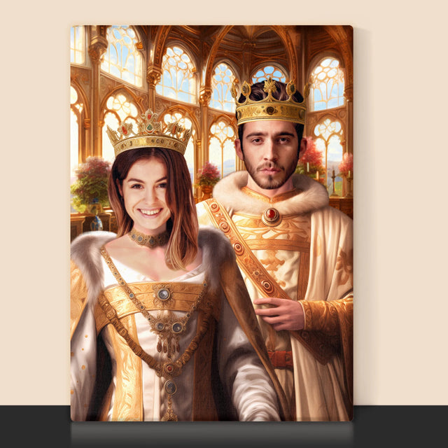 Královský Portrét: Královská Svatba: Královský Portrét - Tisk V Rámečku