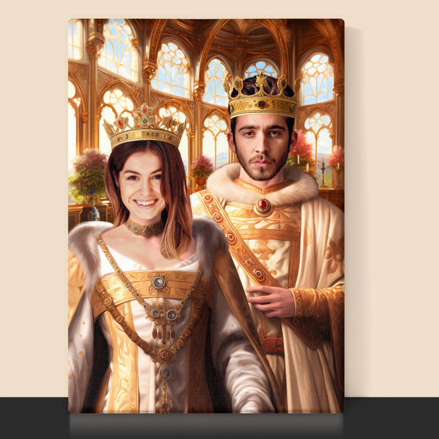 Královský Portrét: Královská Svatba: Královský Portrét - Tisk V Rámečku