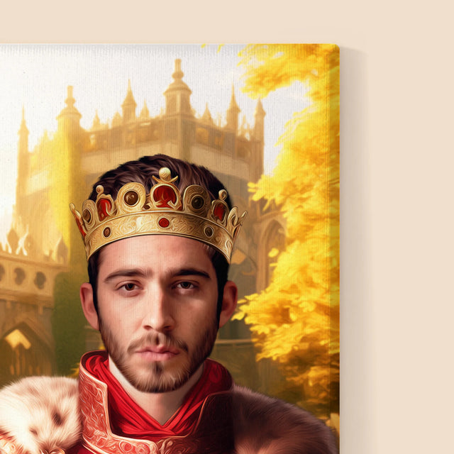 Královský Portrét: Král A Královna: Královský Portrét - Tisk V Rámečku