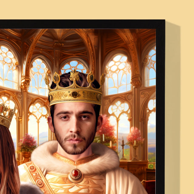 Královský Portrét: Královská Svatba: Královský Portrét - Tisk V Rámečku