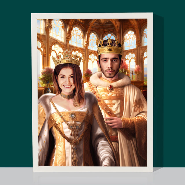 Královský Portrét: Královská Svatba: Královský Portrét - Tisk V Rámečku