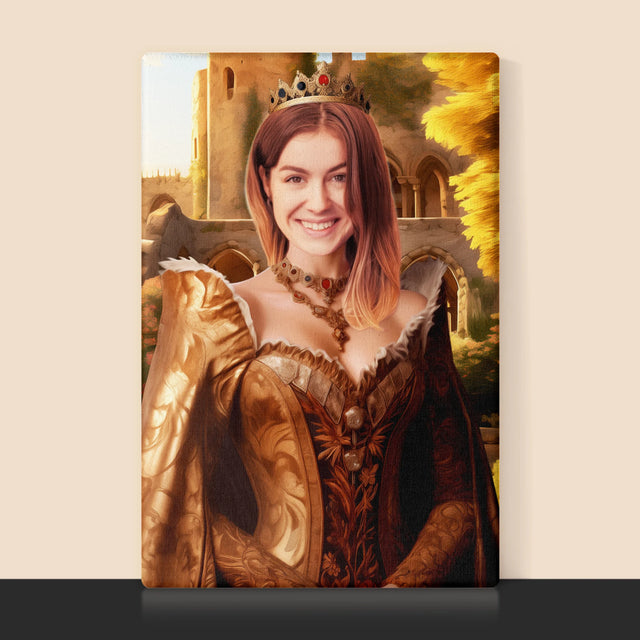 Královský Portrét: Královna V Zahradách: Královský Portrét - Tisk V Rámečku